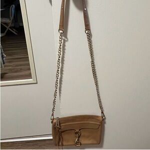 Tan Leather Crossbody Bag